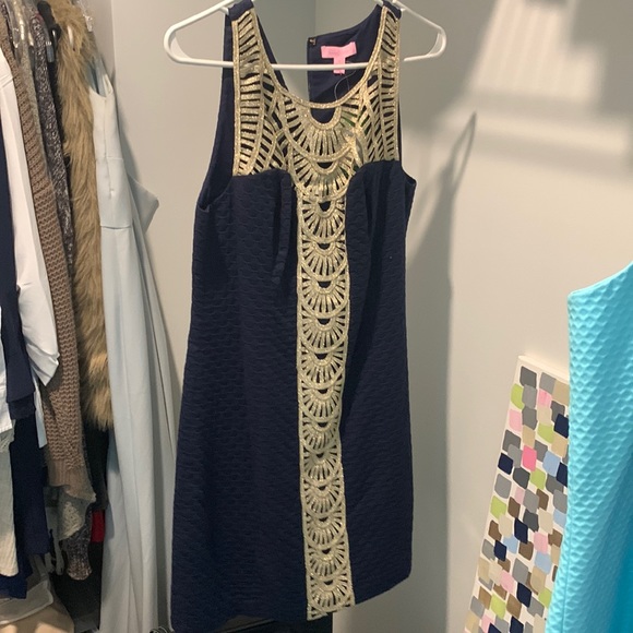 NWT! Navy Lilly Pulitzer Tana Shift size 8 dress - Picture 3 of 12